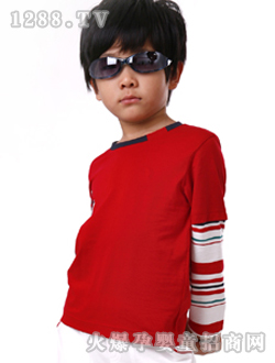 小豬班納男童圓領(lǐng)長(zhǎng)袖針織衫