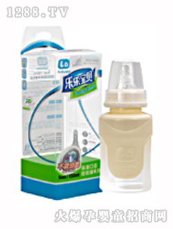 樂樂寶貝5安標(biāo)口硅膠奶瓶