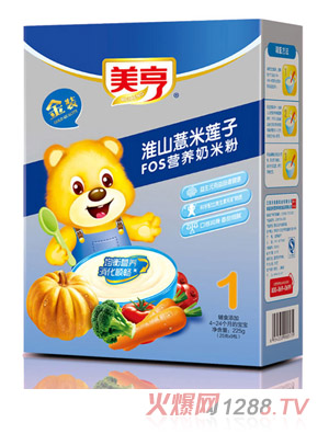 美亨盒裝淮山惹米FOS營養(yǎng)奶米粉1段