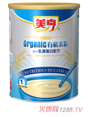 美亨聽(tīng)裝乳清蛋白有機(jī)米粉1段