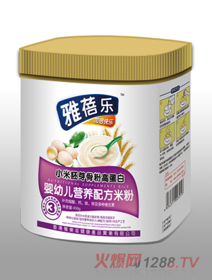 雅蓓樂小米胚芽骨粉高蛋白yingye營(yíng)養(yǎng)配方米粉