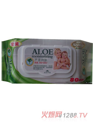 愛嬰樂蘆薈潤膚濕巾80片