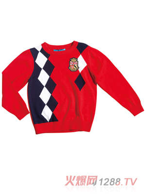 CE潮爆童年系列紅色毛衣