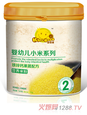 啟嬰堡鐵鋅鈣果蔬小米米粉2段