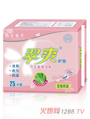 翠爽蘆薈植物凈味護墊