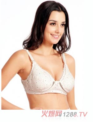 孕資堂yunf哺乳文胸純白帶花