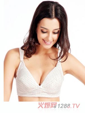 孕資堂yunf文胸純白帶點