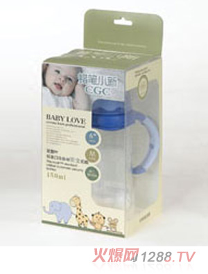 蠟筆小新PP標(biāo)準口徑自動安全150ml奶瓶