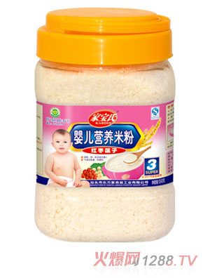 家寶氏紅棗蓮子yinge營養(yǎng)米粉3段桶裝