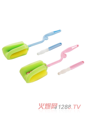 孩兒寶旋轉型海綿奶瓶刷