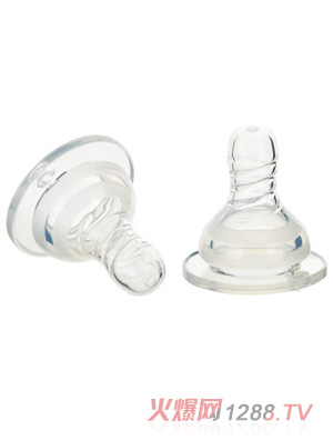 孩兒寶對裝標(biāo)口超柔實感平頭奶嘴