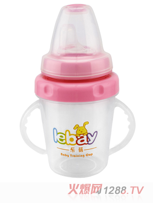 樂(lè)蓓嬰幼兒學(xué)飲杯6902粉紅色