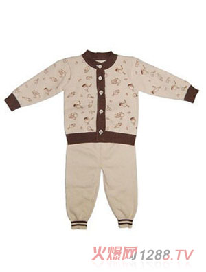 嬰比迪細(xì)針印花開胸套