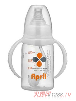 愛(ài)普麗標(biāo)口直身pp奶瓶120ml（白）