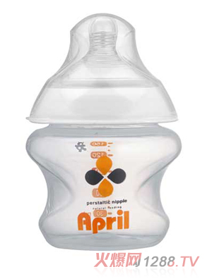 愛普麗大口徑pp奶瓶150ml(白)