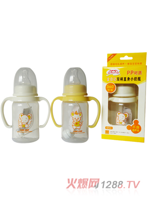 嬰健PP4安全自動雙柄小直身小奶瓶