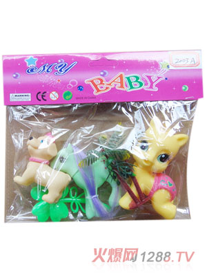 眾合玩具卡通小鹿塑膠玩具