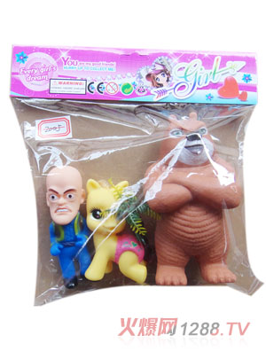 眾合玩具卡通動物組合裝