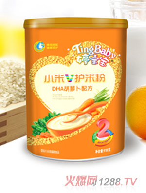 婷寶寶DHA胡蘿卜小米V護(hù)米粉