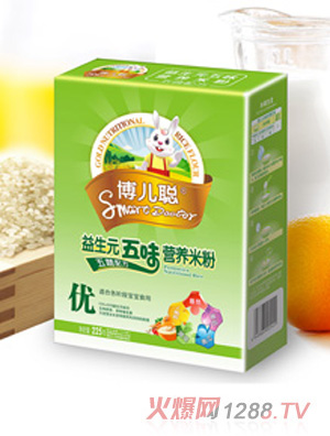 博兒聰優(yōu)段益生元五味營養(yǎng)米粉