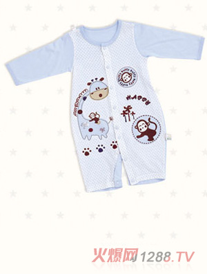 嬰之初小熊開襠哈衣