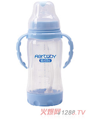 菲兒貝比寬口防脹氣雙層防爆奶瓶220ml