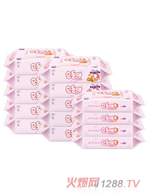 順順兒yinge濕巾粉色綠色組合