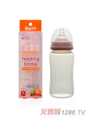 可兒KR-1024寬口PP奶瓶300ml