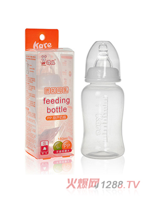 可兒KR-1021 標(biāo)口PP奶瓶180ml