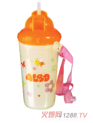 愛樂(lè)寶雙層保險(xiǎn)杯270m橘色