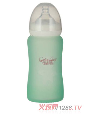 可樂(lè)貝兒跌打玻璃奶瓶弧形