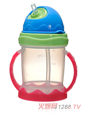 可兒旋蓋雙色水杯