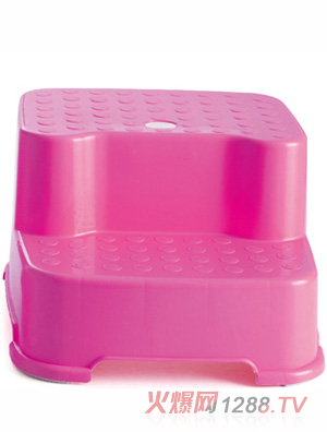 Babyhood素色雙層凳(粉)