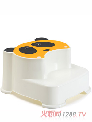 Babyhood熊貓雙層凳(橘)