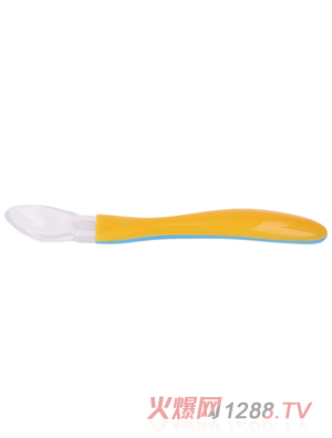 優(yōu)嘻噯yingye軟頭湯匙黃色