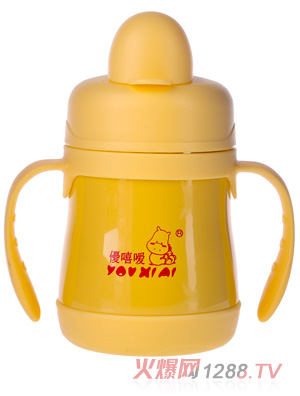 優(yōu)嘻噯youe保溫學(xué)飲杯黃色