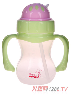 優(yōu)嘻噯yingye兩用水壺（210ml寬口徑）綠色