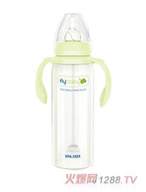 飛樂(lè)比標(biāo)口玻璃雙柄大奶瓶240ml