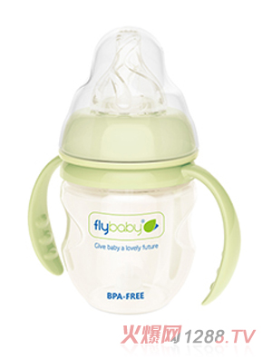 飛樂(lè)比PP雙柄寬口Q蛋小奶瓶
