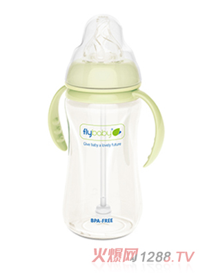 飛樂(lè)比PP雙柄寬口大奶瓶