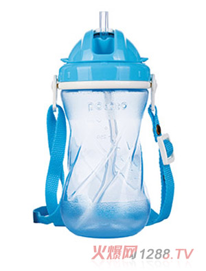 小土豆寶寶樂透防漏吸管水杯（螺旋紋）kc607