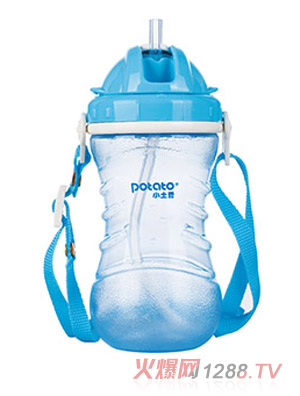 小土豆寶寶樂透防漏吸管水杯（半月紋）kc606