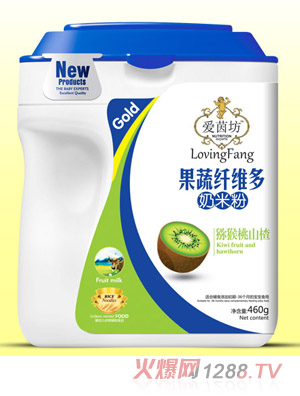 愛(ài)茵坊獼猴桃山楂果蔬纖維多奶米粉桶裝