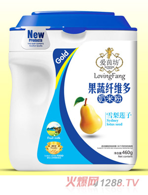 愛(ài)茵坊雪梨蓮子果蔬纖維多奶米粉桶裝