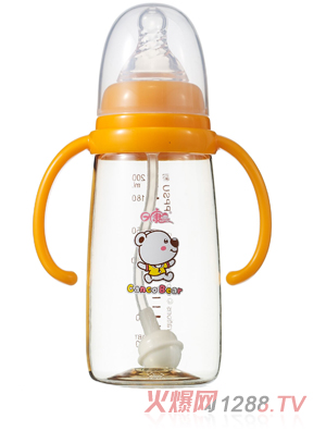 日康標口有柄自動PPSU奶瓶（200ml