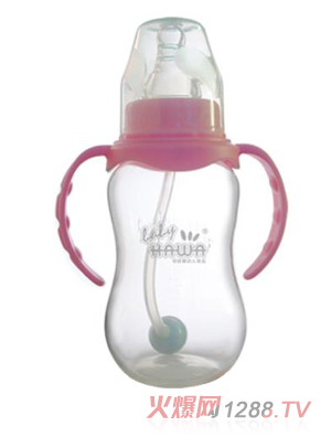 可娃圓弧形PP標口自動奶瓶210ML
