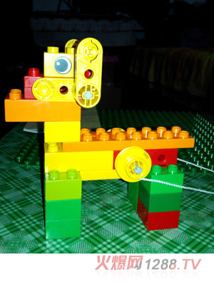 樂高可愛狗積木玩具