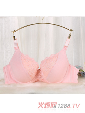 元曼自由自我520蕾絲全棉哺乳內(nèi)衣(粉紅色)
