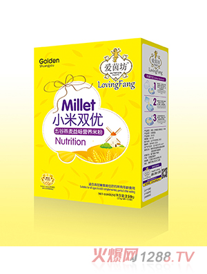 愛(ài)茵坊小米雙優(yōu)五谷燕麥益暢營(yíng)養(yǎng)米粉盒裝