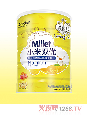 愛(ài)茵坊小米雙優(yōu)強(qiáng)化鐵鋅鈣營(yíng)養(yǎng)米粉聽(tīng)裝